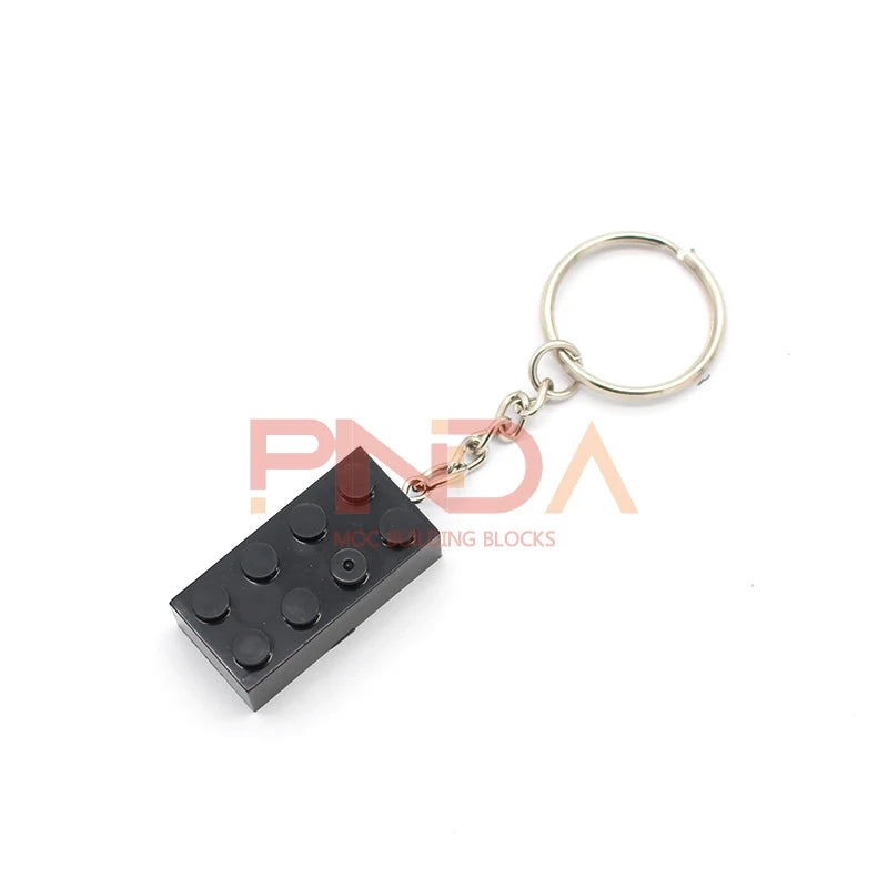 MOC Key Chain Bricks | 10 Pcs Pack | 2X4 Compatible Plates | Kids Craft Set