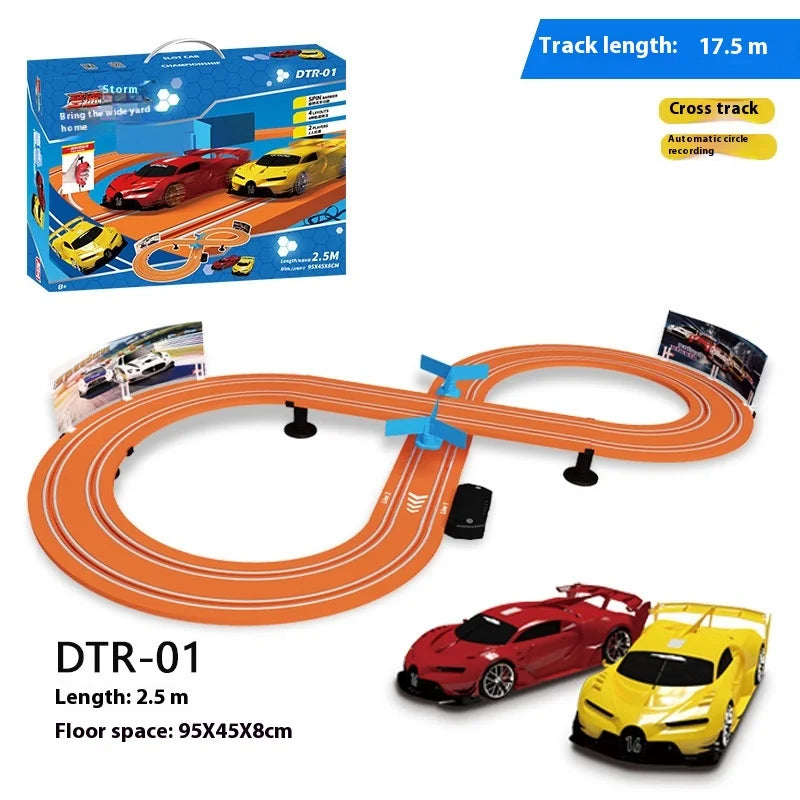 Diecast 1:64 Remote Control Race Cars On Roller Coaster Track