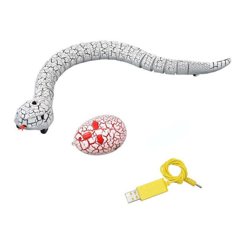 Electric Remote Control Rattlesnake Toy with Infrared Egg and Funny Mischief for Kids Toyland EU