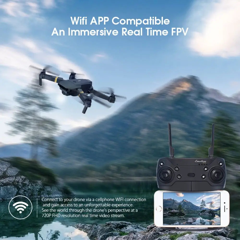 2.4G Remote Control Quadcopter Rc Drone Toy Mini Wifi 4K Camera - ToylandEU