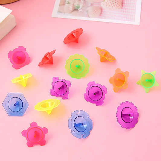 10/30/50pcs Multicolour Plastic Mini Spinning Top Toys Novelty Bulk - ToylandEU