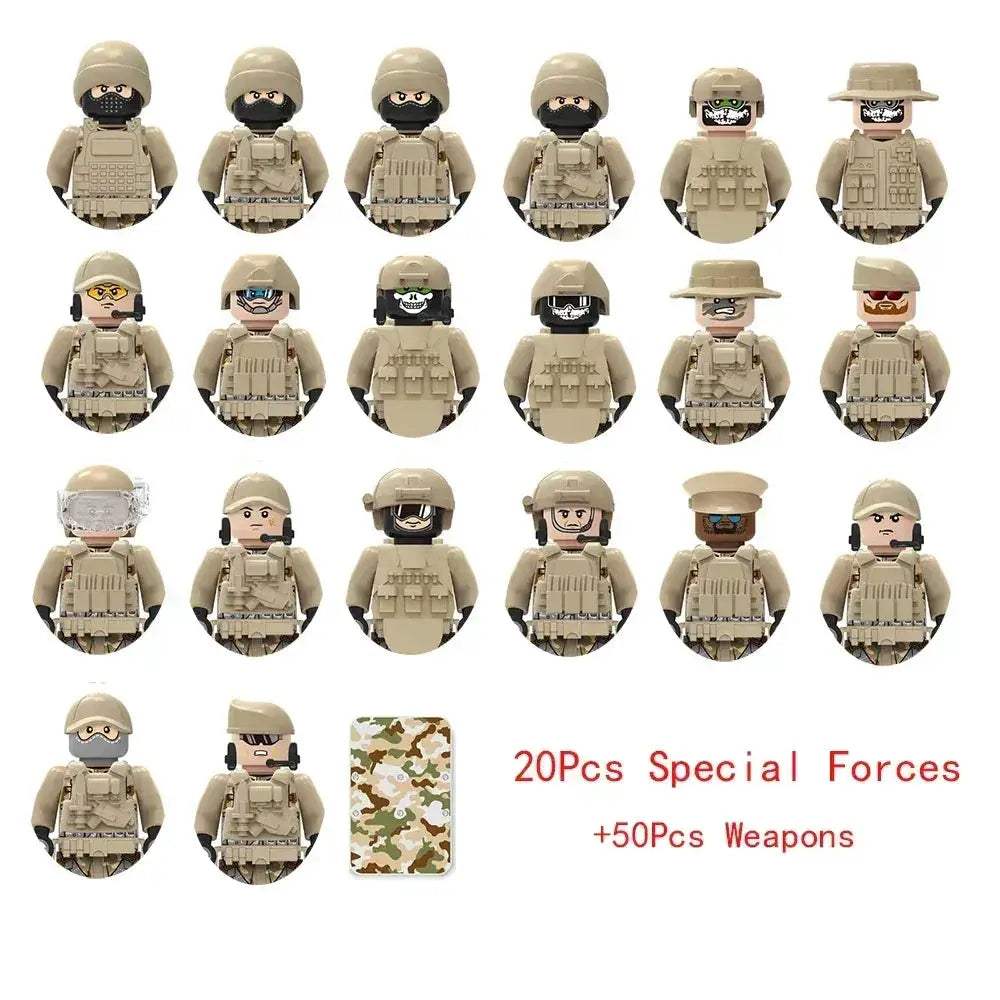 Lego Compatible Military Building Blocks Set With Figures - ToylandEU