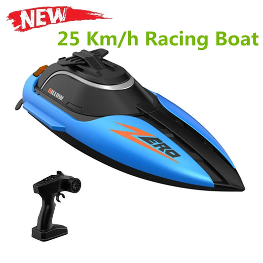 RC High-Speed Waterproof RC Racing Boat - 25Km/h Remote Control Speedboat with Water Cooling System for Kids