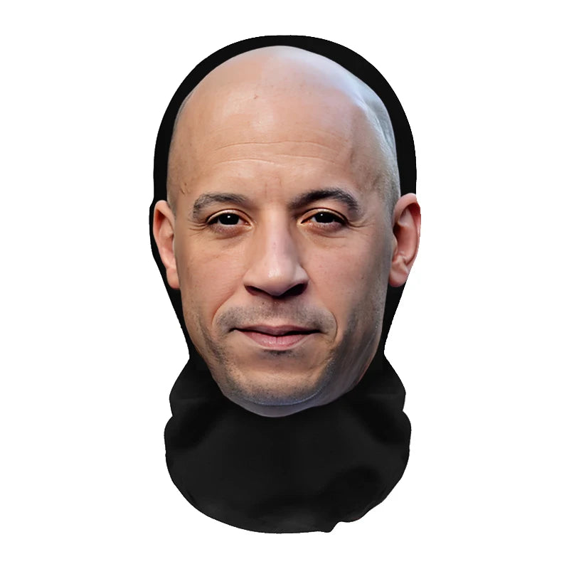 Cosplay Mask | 3D Printed Realistic Face | Stretch Mesh | One Size
