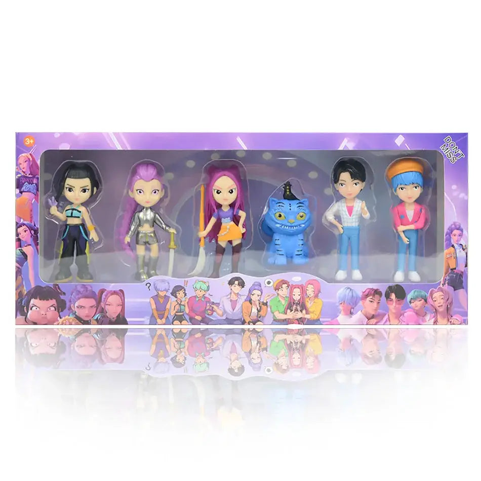 New Anime Kpops Demon Hunters Figure Rumi Zoe Mira anime polyvinyl chloride character collection desktop trinkets Childrens gift - ToylandEU