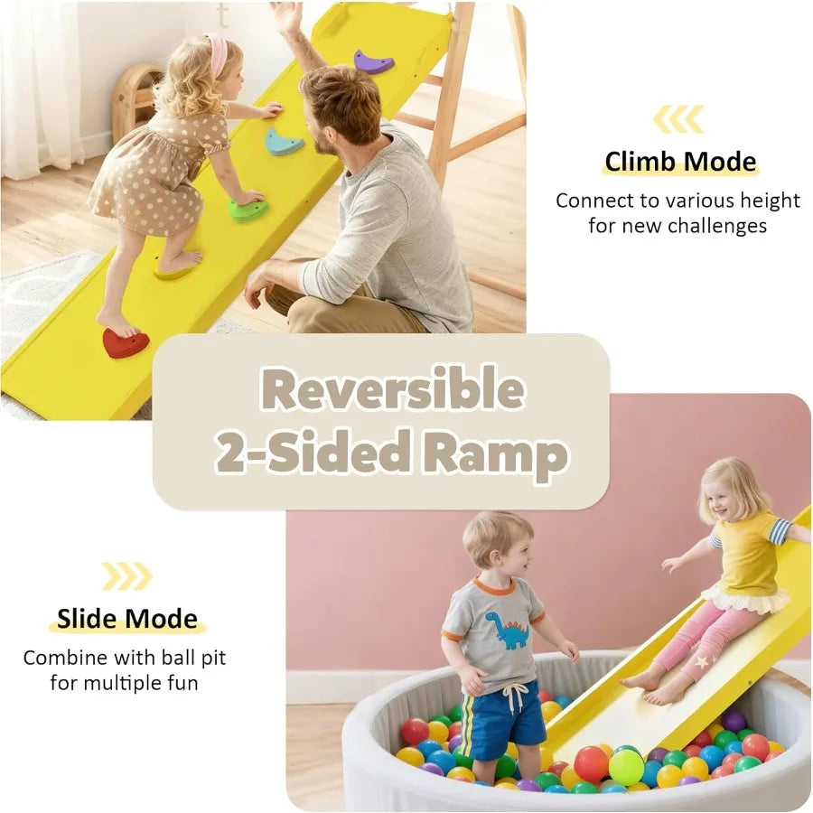 Indoor Jungle Gym 10 In 1 Wooden Montessori Climber