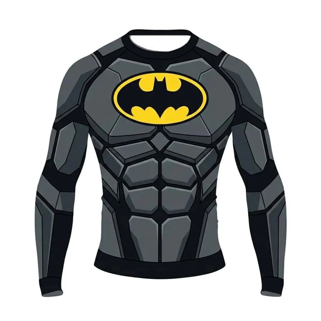 Batman 3D Printed Breathable Quick Dry Long Sleeve T Shirt