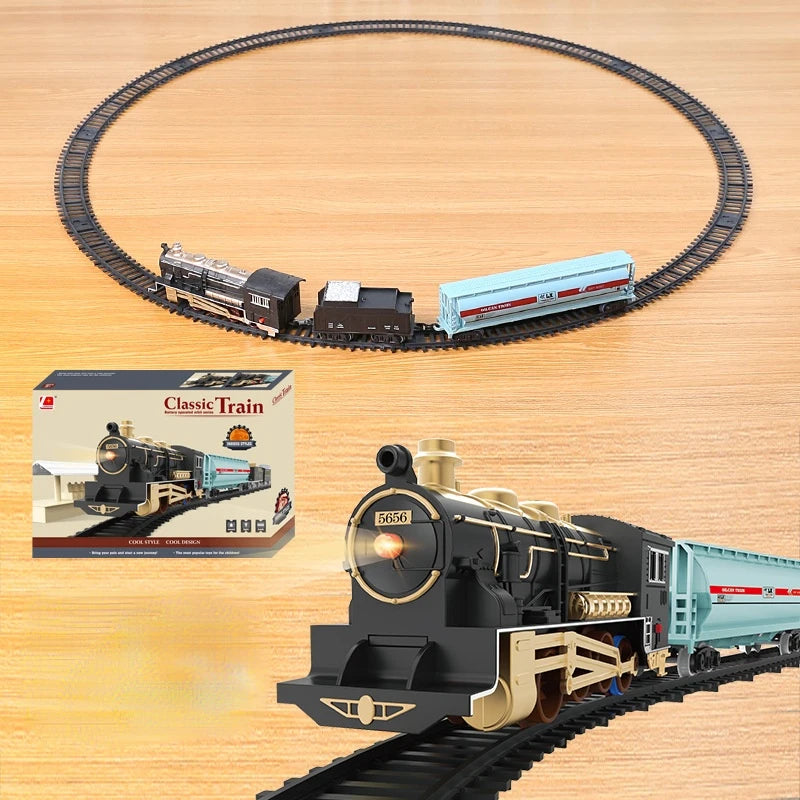 Educational Toy Train Set For Kids Christmas Railway Model