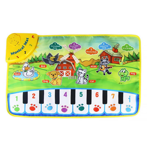 Musical Animal Piano Mat for Babies - Interactive Multicolored Playmat ToylandEU.com Toyland EU