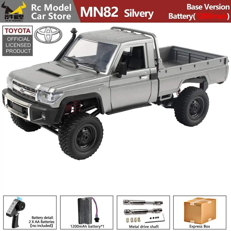 MN MODEL 1/12 4X4 Remote Control Diving Off-road Car Retro LC79 Truck Climbing All Terrain Vehicle Rock Crawler Toy for Adult - ToylandEU