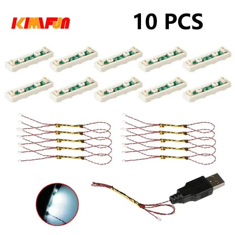 RGB LED LEGO Compatible Building Blocks USB Lamp City Decor - ToylandEU