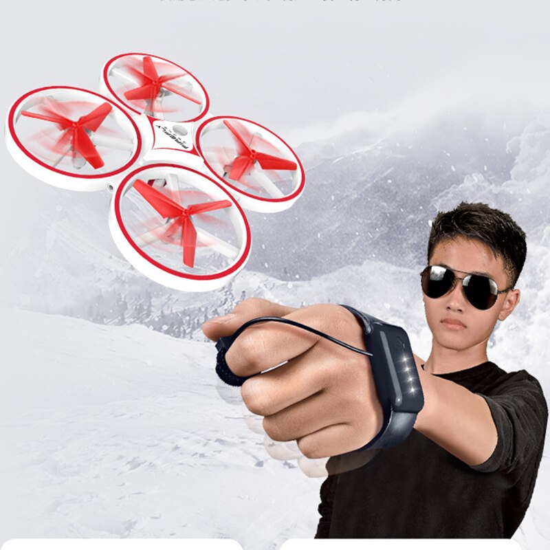 Smart Watch Remote Sensing Quadcopter with HD Video Capture and Altitude Hold - ToylandEU