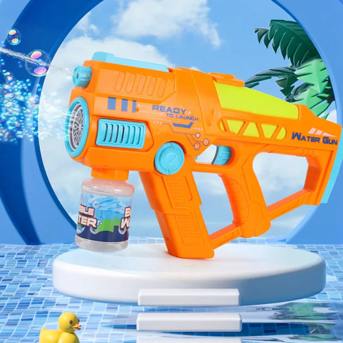 Space electric bubble machine 2-in-1 water gun, automatic spray ToylandEU.com Toyland EU
