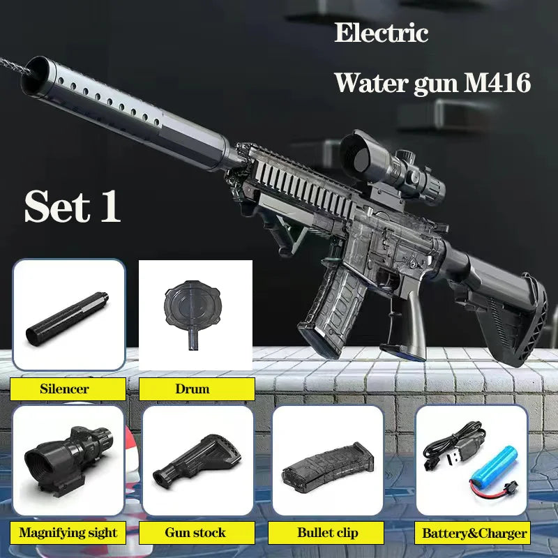 Electric Water Gun | Full Automatic | Lithium Battery | M416