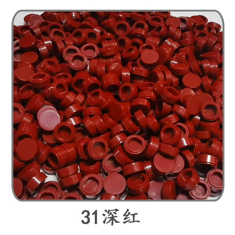 Small Particle Bricks | 1x1 Round Tiles | Compatible With Lego | MOC Builders