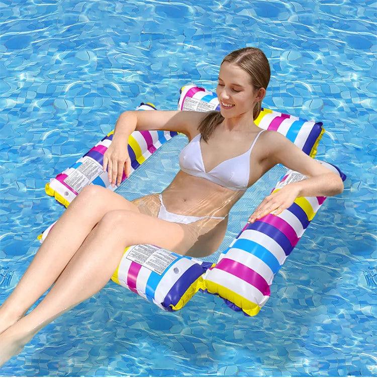 Water Hammock Recliner | One Size | Inflatable | Pool Float Chair