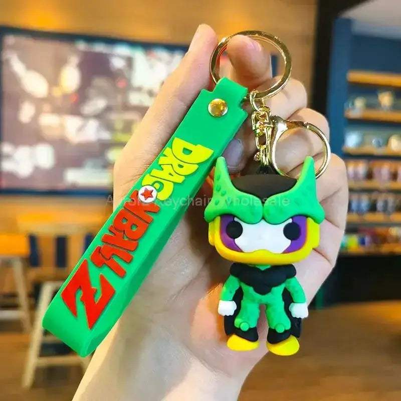 Dragon Ball Z Anime Keychain Super Saiyan Goku Master Roshi Buu Gohan Accessories Car Key Chains - CLOUDANIMESTUDIO