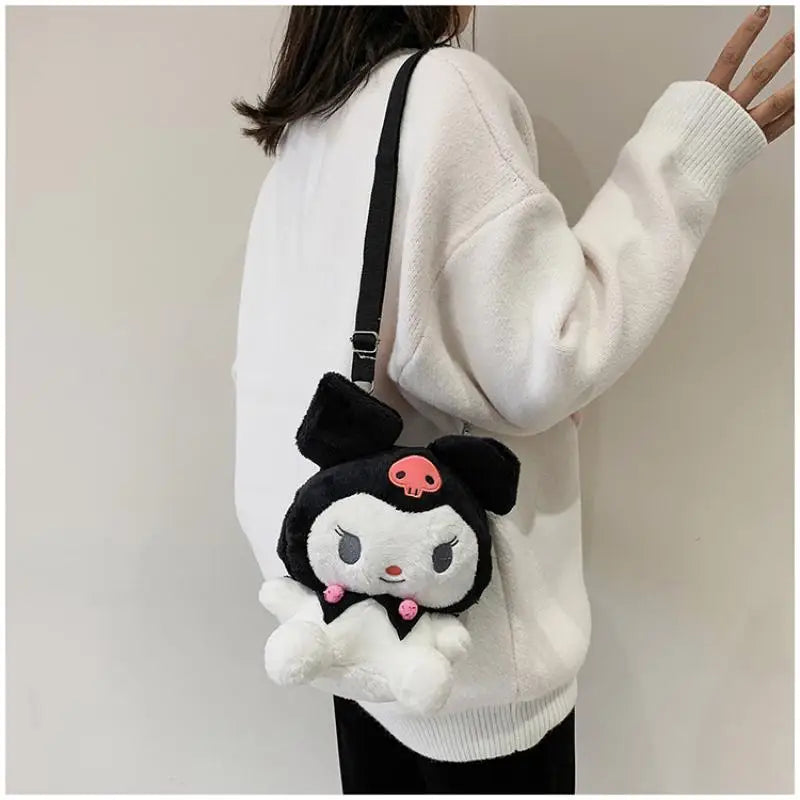 Kawaii  Anime Crown Kuromi Plush Bag Toy Cute Soft Stuffed - ToylandEU