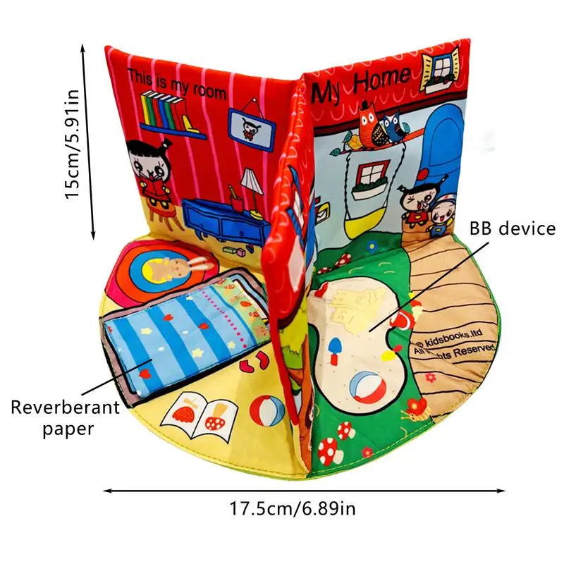 Interactive Soft Crinkle Sensory Book for Kids - Perfect for Travel & Learning