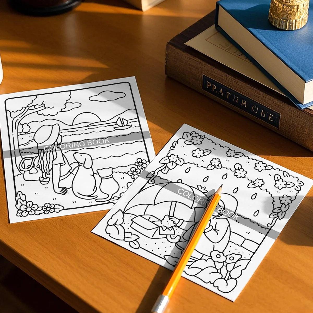 Adult Coloring Book | Single Sided | Toylandeu™