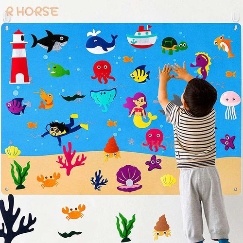 Felt Board Stories Set Montessori Ocean Farm Insect  Animal Family ToylandEU.com Toyland EU
