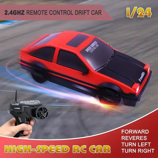 Ultimate 1:24 Scale Drift RC Car with Custom Tires & Mini-Cones Fun