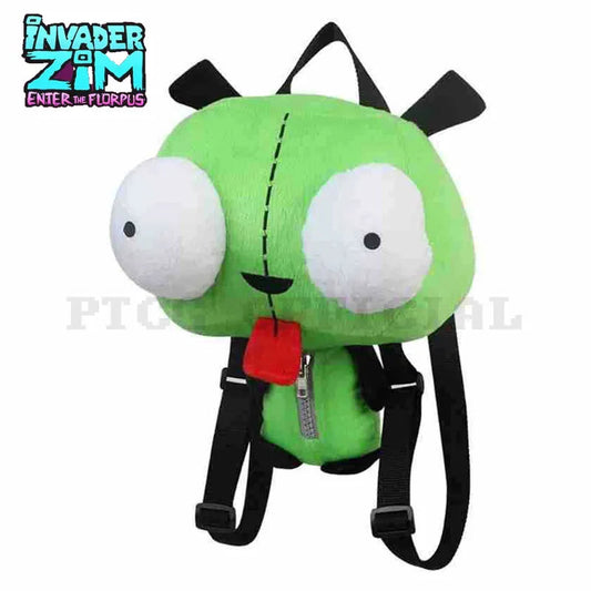 Alien Invader ZIM Robot Gir 3D Eyes Plush Backpack - 35cm - ToylandEU