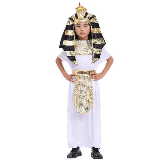 Kids' Egyptian Pharaoh Costume - Perfect for Halloween & Theater Fun!