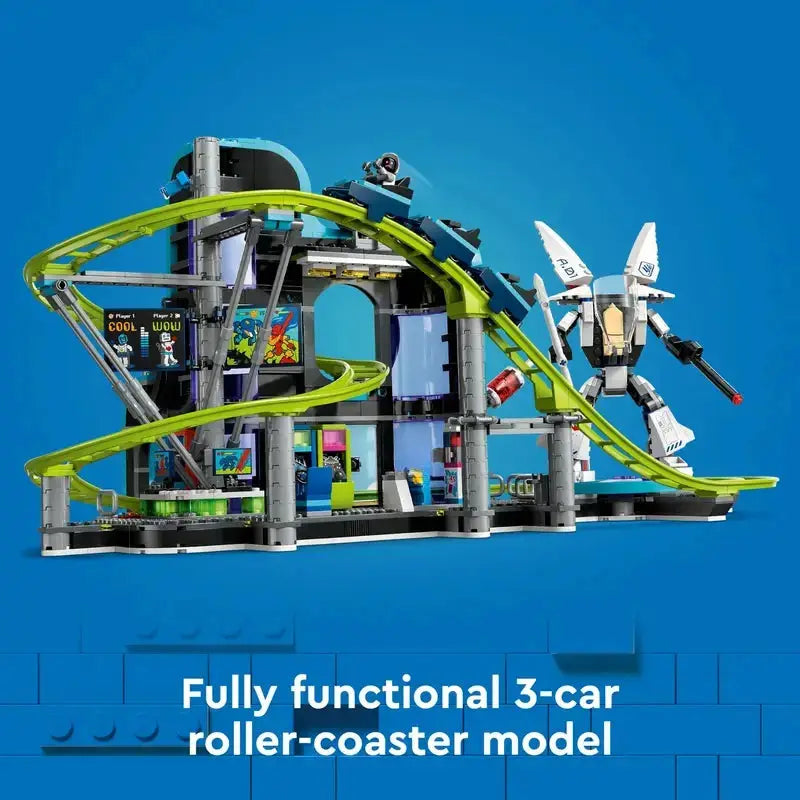 Robot World Roller Coaster Amusement Park Creative Building Block Toy Ornaments, Room Decoration Assembling model Children's toy - ToylandEU