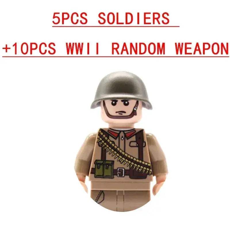 Lego Compatible Military Building Blocks Set With Weapons - ToylandEU