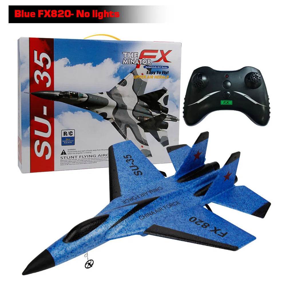 RC Plane SU35 2.4G With LED Lights Remote Control Aircraft - ToylandEU