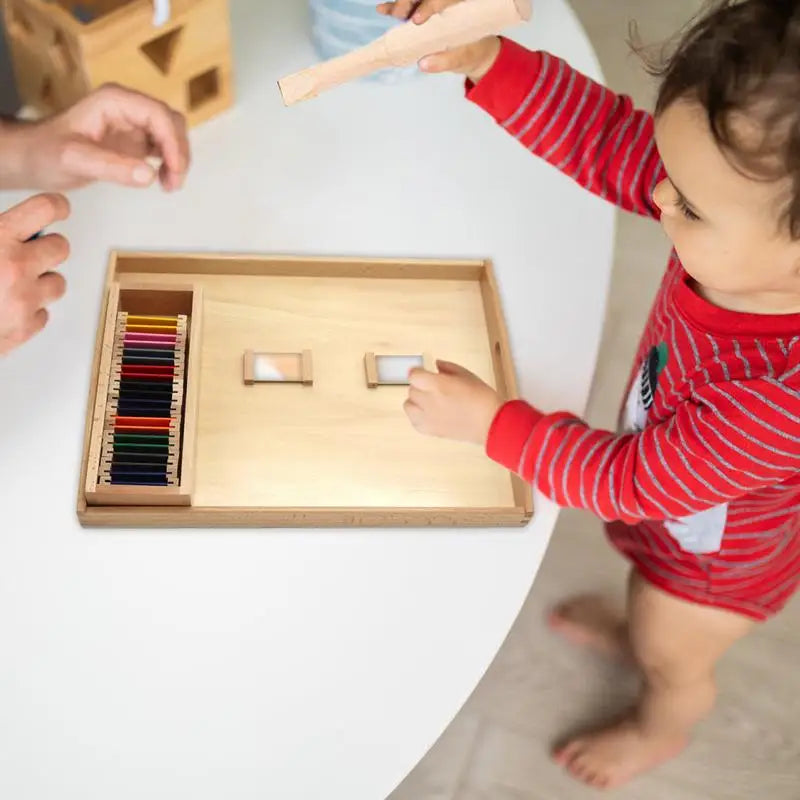 Montessori Wooden Activity Trays - Perfect for Crafts & Learning