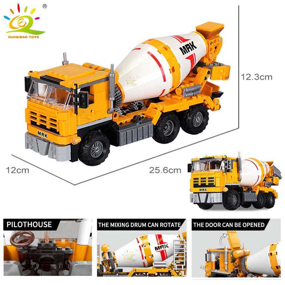Construct & Play Engineering Truck Set with Excavator and Bulldozer - ToylandEU