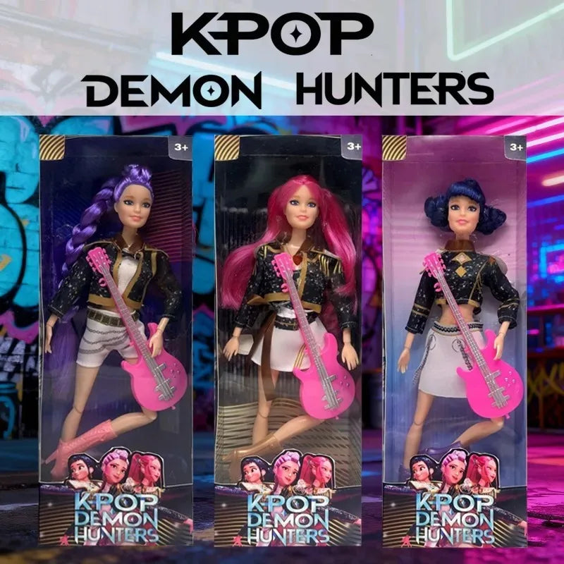 Kpop Demon Hunters Action Figure Dolls For Girls Collectible