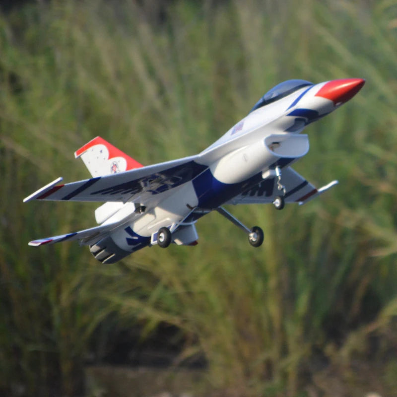 RC FLIIT F16 Fighting Falcon 70mm EDF RC Jet Airplane Model - Thunderbird Edition