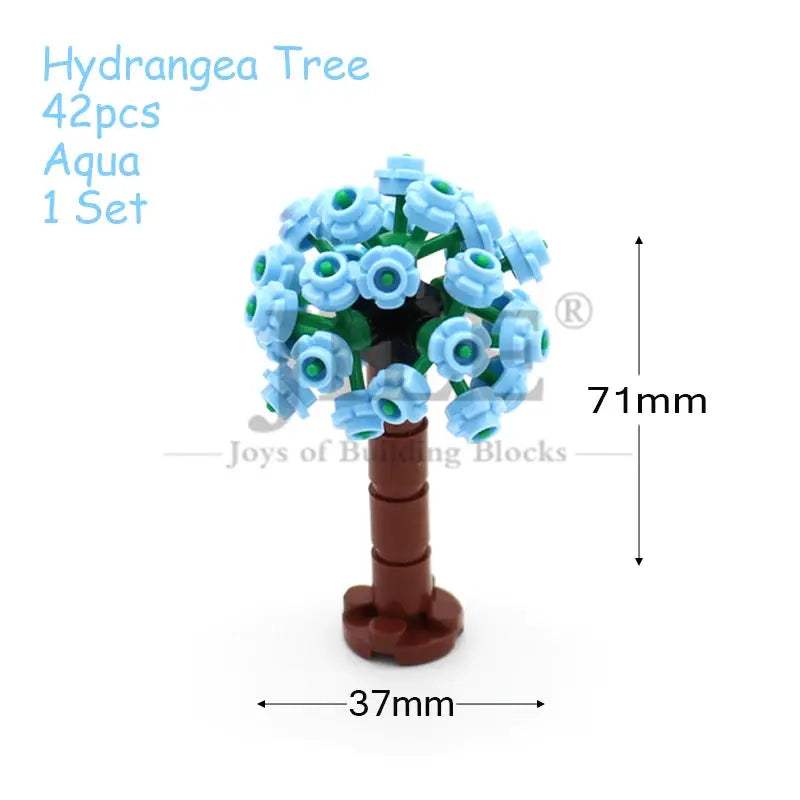 MOC Sakura Flower Stem Tree Building Blocks Set DIY Cherry Blossom Bricks Treehouse Model Decoration Toys 24866 19119 2417 2423 - ToylandEU