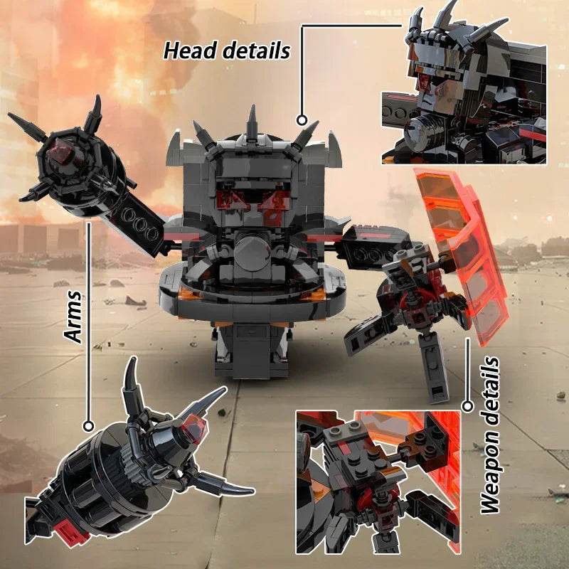 Moc Skibidi Toilet Action Figures Building Blocks For Kids Building Bricks MOC - ToylandEU