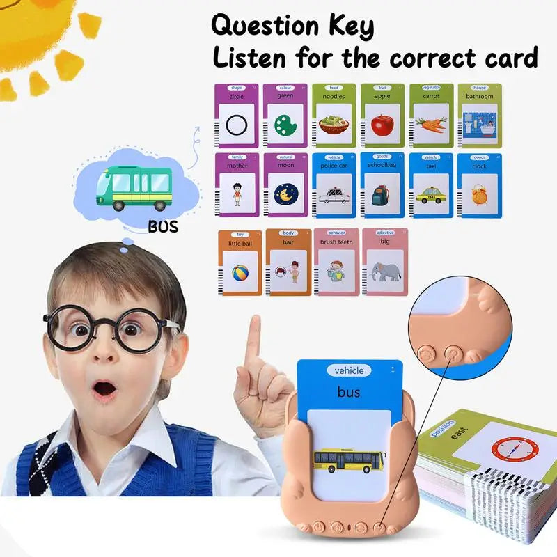 Montessori Talking Flash Cards - Fun Early Learning Tool for Kids