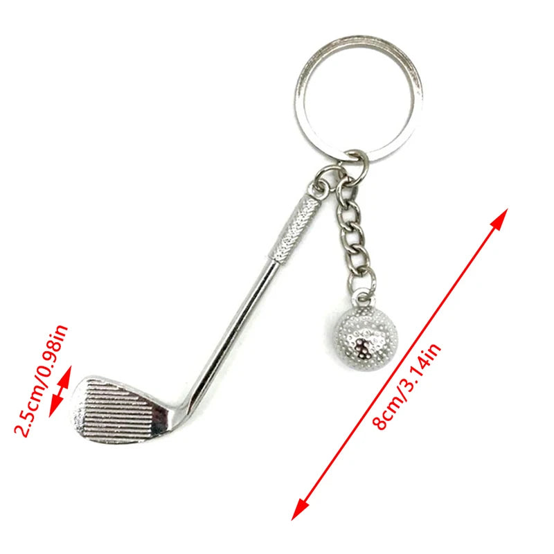 Alloy Golf Club Ball Keychain - Perfect Souvenir for Golf Enthusiasts and Sport Fans - ToylandEU
