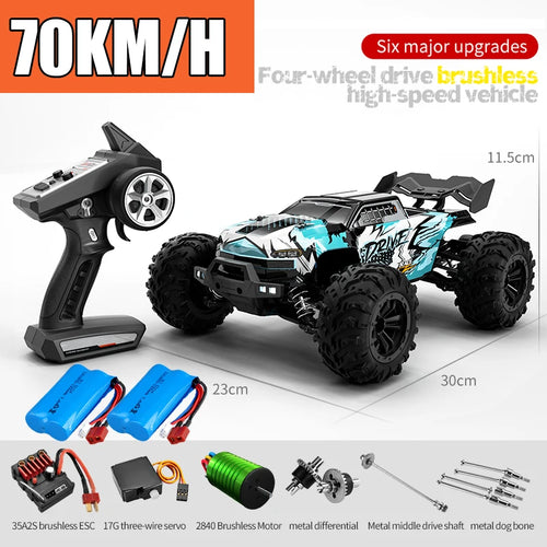 Rc Car Off Road 4x4 High Speed 75KM/H Remote Control Car With LED ToylandEU.com Toyland EU