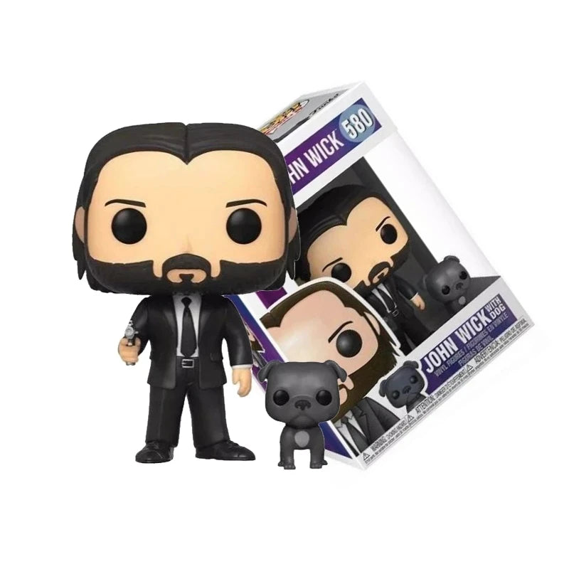John Wick and Dog Vinyl Action Figure - 10CM Collectible