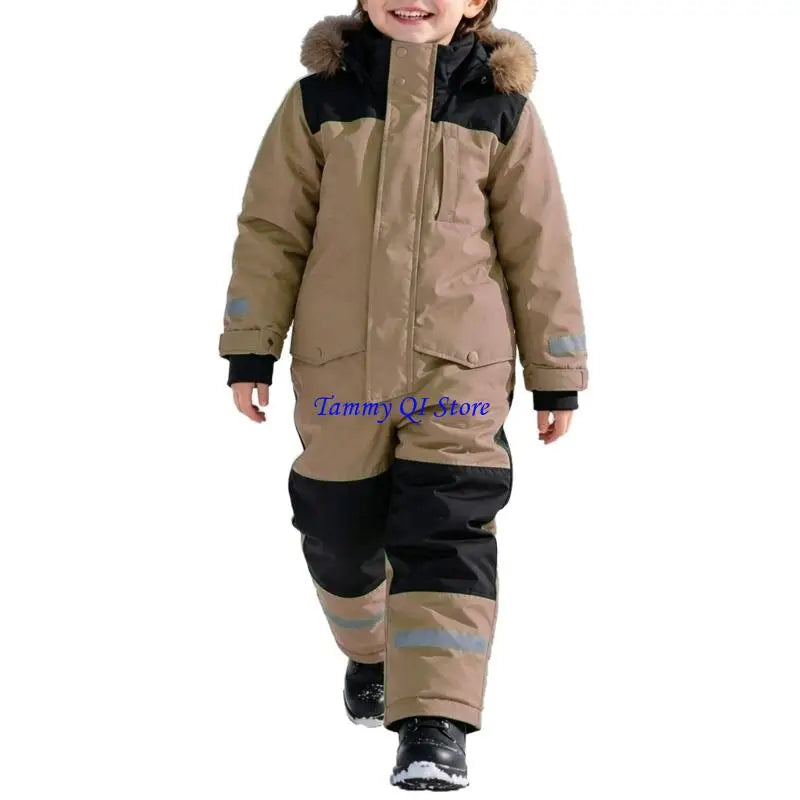 Kids Ski Suit | Waterproof Windproof | Warm Lining Detail | Boys Girls