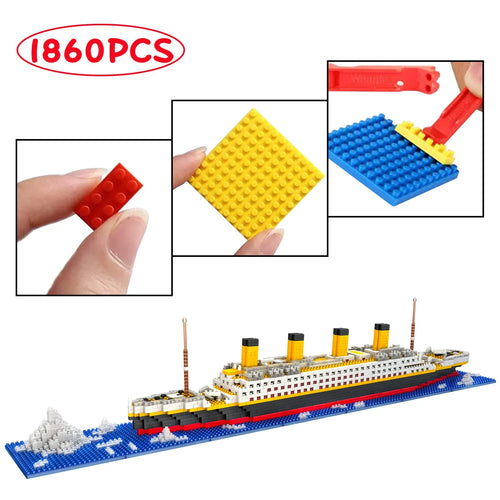 Titanic 1860-Piece Micro Mini Building Blocks Set AliExpress Toyland EU