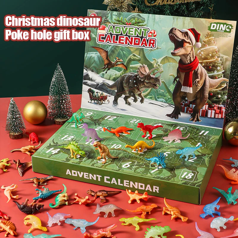Advent Calendar | 2026 24 Day Dinosaur Toys | Different Dinosaur Figurines | Surprise Toy Set For Kids