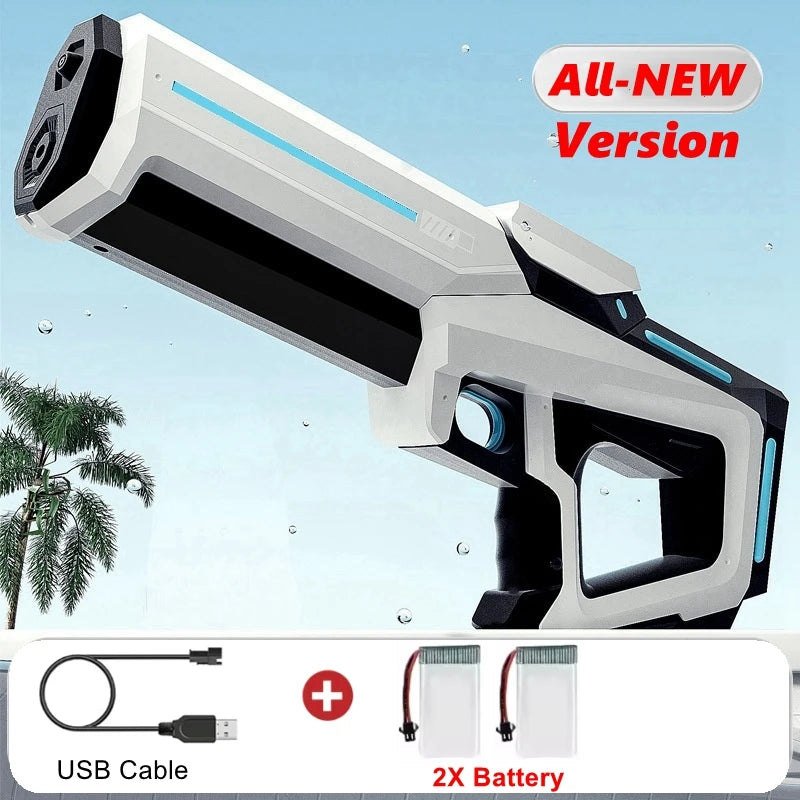 Electric Water Gun | LED Light Fire Effect | Water Storage Tank