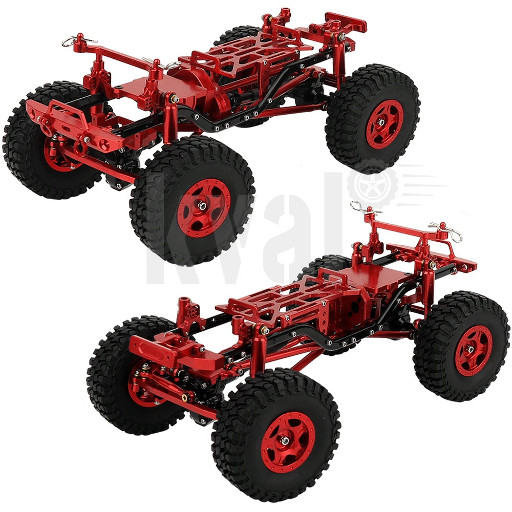 Metal Upgrade Car Frame with Double Front Axles For AXIAL 1/24 SCX24 Toyland EU