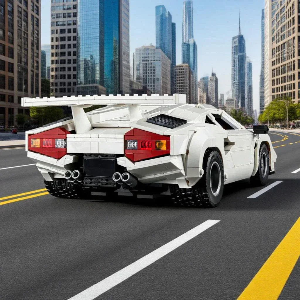 Lamborghini Countach Building Blocks 1506 Pieces Racing Model - ToylandEU