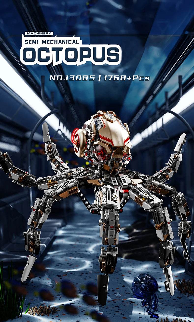 Mechanical Animal Building Blocks Parrot Eagle Whale Beetle Model Bricks With Light Display Kids Toys Gifts - ToylandEU