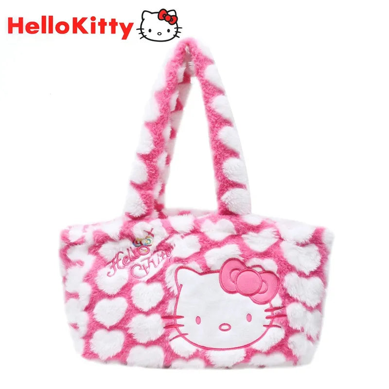 Cute Hello Kitty Plush Underarm Bag - 40*18*13cm - ToylandEU