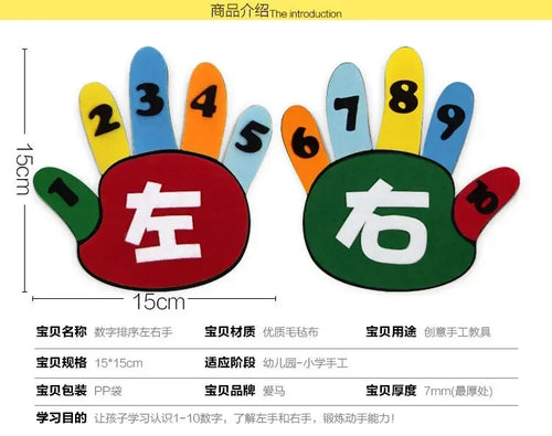 NEW Kid Montessori Toys Felt Finger Numbers Math Toy Children Counting ToylandEU.com Toyland EU